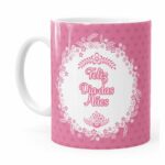 Caneca Feliz Dia Das Mães Floral Branca