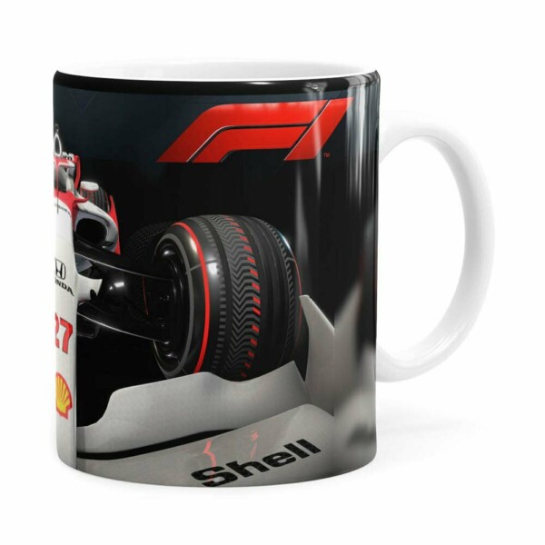 Caneca Fórmula 1 3d Print Branca