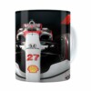 Caneca Fórmula 1 3d Print Branca