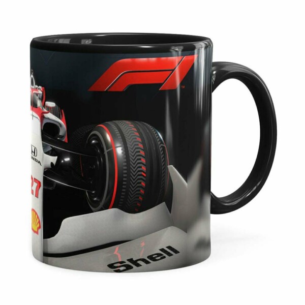 Caneca Fórmula 1 3d Print Preta