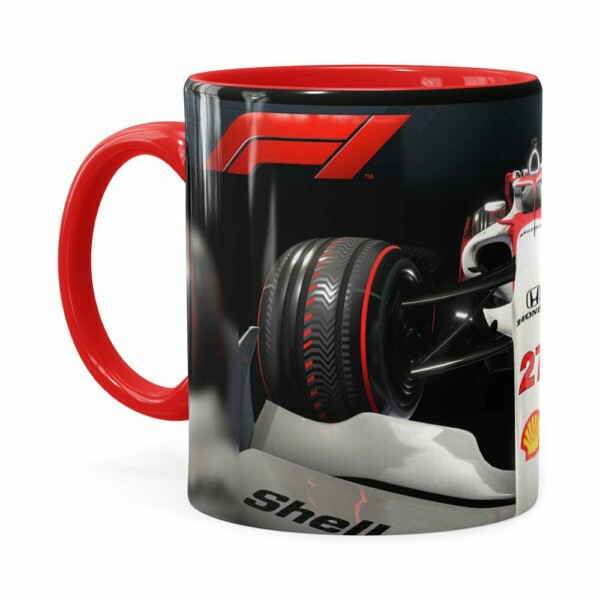 Caneca Fórmula 1 3d Print Vermelha
