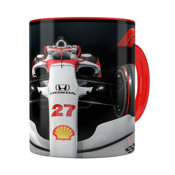 Caneca Fórmula 1 3d Print Vermelha