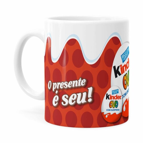 Caneca Kinder Ovo Branca