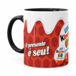 Caneca Chocolate Kinder Ovo Preta