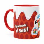 Caneca Chocolate Kinder Ovo Vermelha