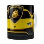 Caneca Lamborguini 3d Print Carros Branca