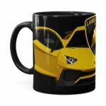 Caneca Lamborguini 3d Print Carros Preta