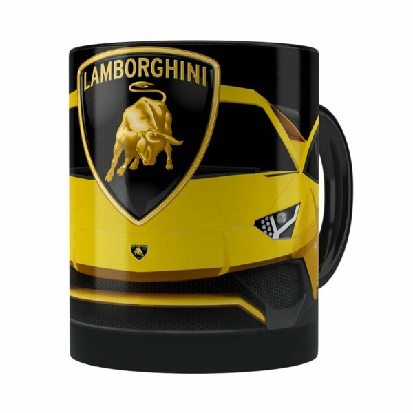 Caneca Lamborguini 3d Print Carros Preta