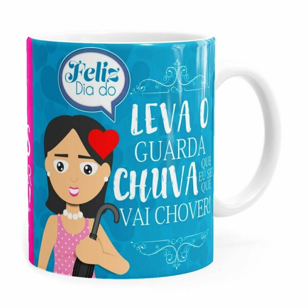 Caneca Mãe Atenciosa E Brava V02 Branca