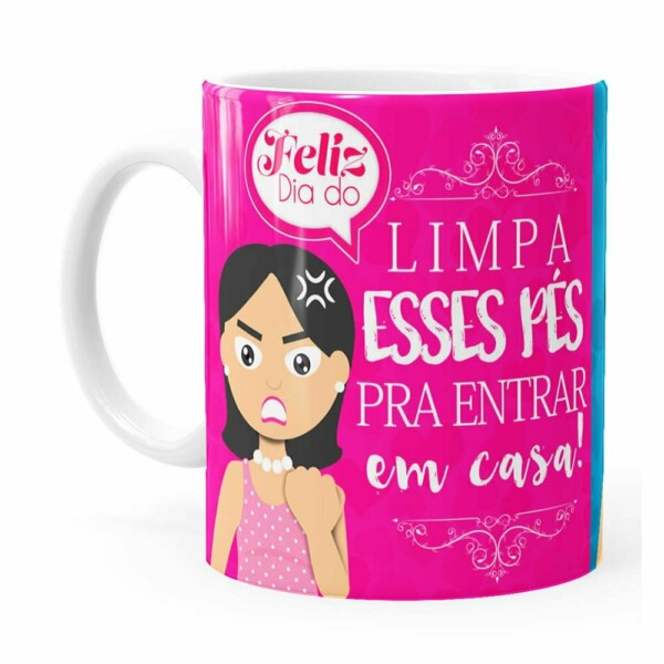 Caneca Mãe Atenciosa E Brava V02 Branca