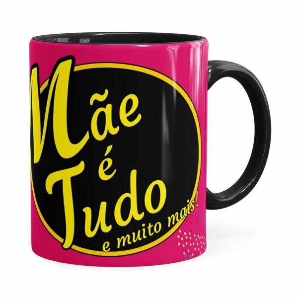 Caneca Mãe é Tudo Sonho De Valsa Preta