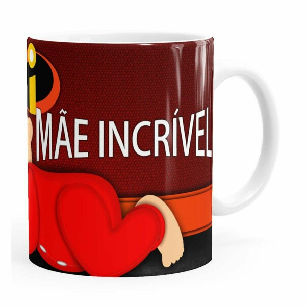 Caneca Mãe Incrível Bebê Branca