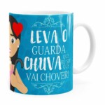 Caneca Mãe Leva O Guarda Chuva Branca