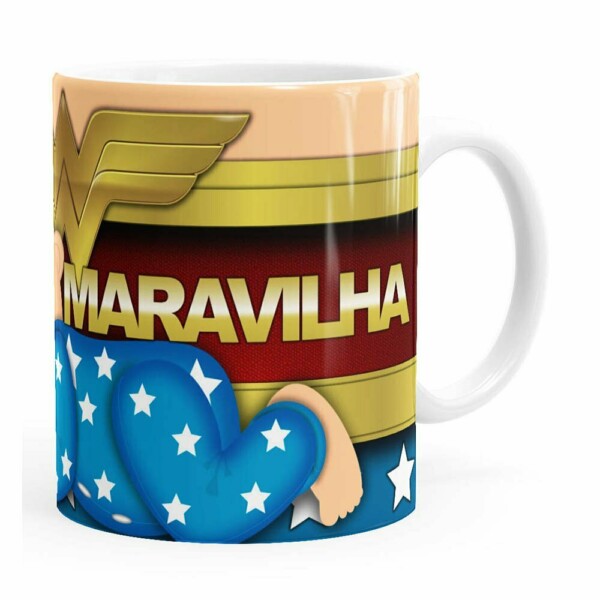 Caneca Mãe Maravilha Bebê Branca