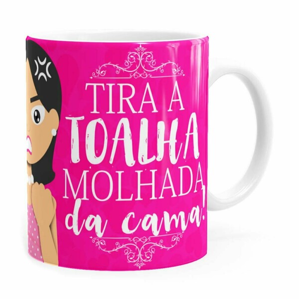 Caneca Mãe Tira A Toalha Molhada Branca