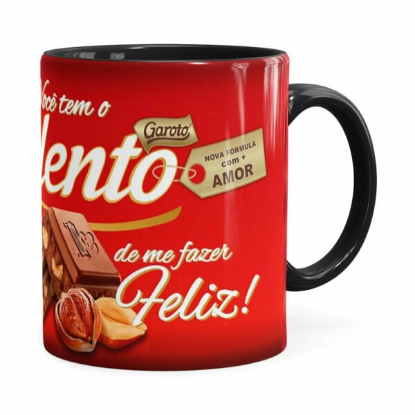 Caneca Mãe Você Tem O Talento Preta