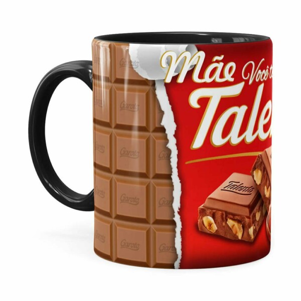 Caneca Mãe Você Tem O Talento Preta