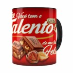 Caneca Mãe Você Tem O Talento Preta