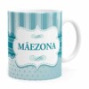 Caneca Mãezona Poá Renda Branca