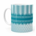 Caneca Mãezona Poá Renda Branca
