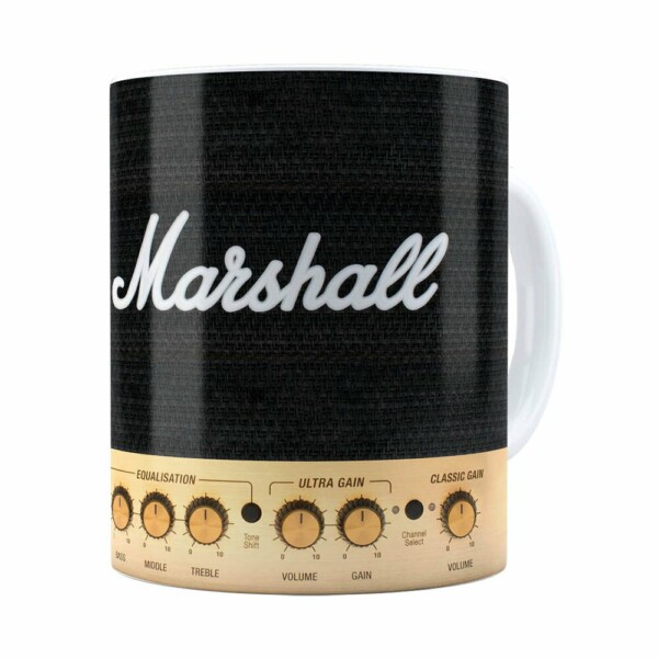 Caneca Marshall Audio Amplificador Branca