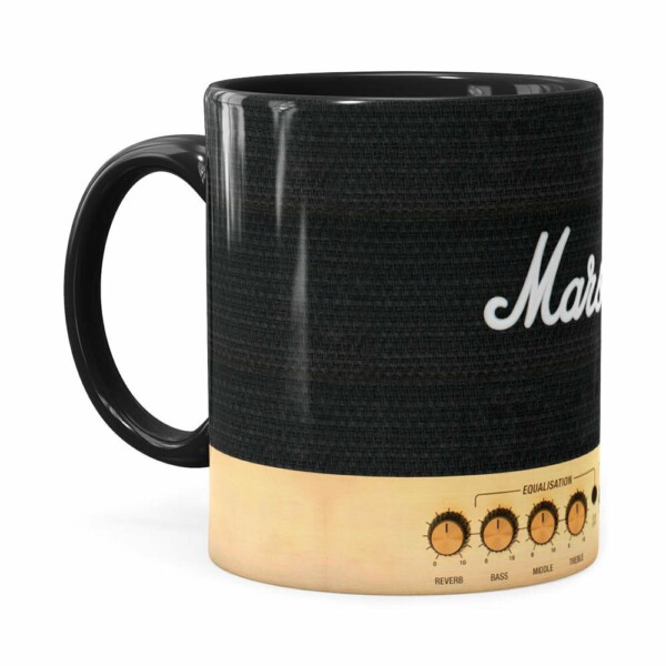 Caneca Marshall Audio Amplificador Preta