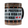 Caneca Meu Filme Favorito Cuida Da Sua Vida Preta