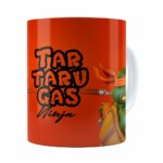 Caneca Michelangelo 3d Print Tartarugas Ninja Branca