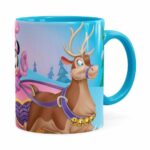 Caneca Minnie Mouse Rena Azul Claro