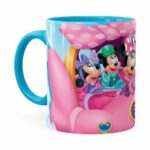 Caneca Minnie Mouse Rena Azul Claro