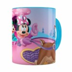 Caneca Minnie Mouse Rena Azul Claro