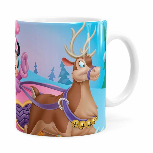 Caneca Minnie Mouse Rena Branca