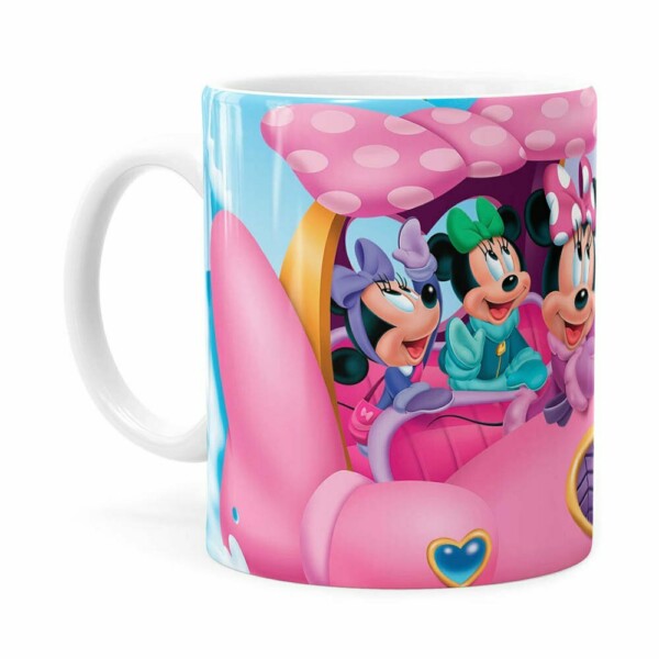 Caneca Minnie Mouse Rena Branca