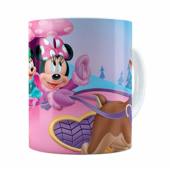 Caneca Minnie Mouse Rena Branca
