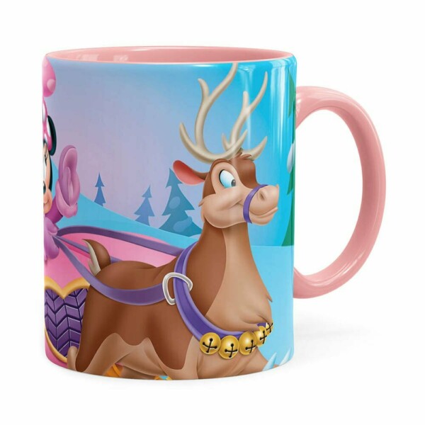 Caneca Minnie Mouse Rena Rosa