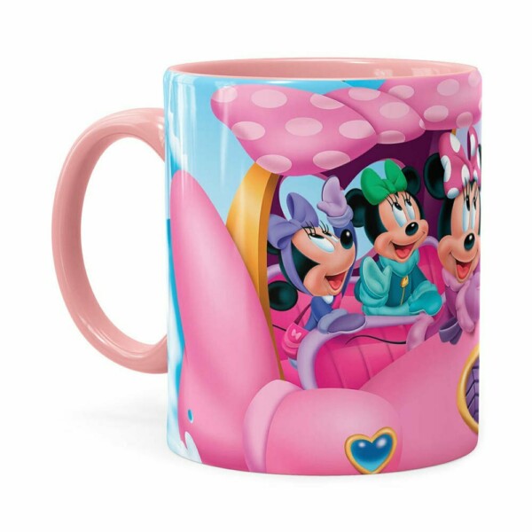 Caneca Minnie Mouse Rena Rosa