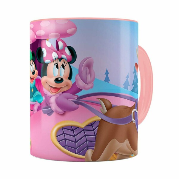 Caneca Minnie Mouse Rena Rosa