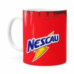Caneca Nescau Porcelana Branca