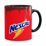 Caneca Nescau Porcelana Preta