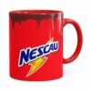 Caneca Nescau Porcelana Vermelha