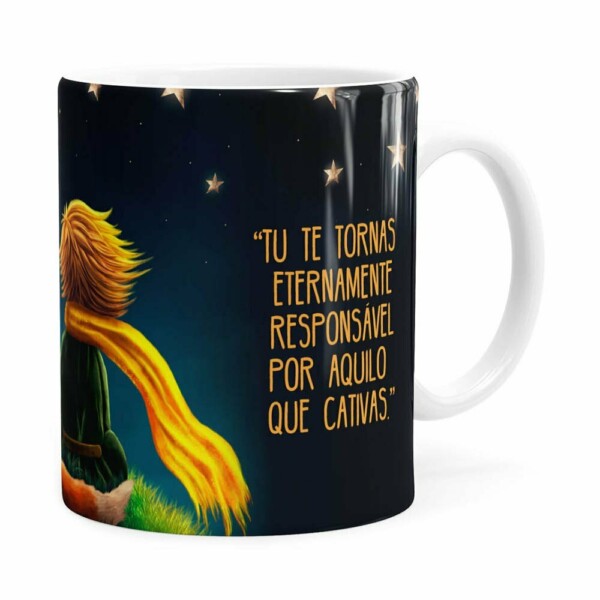 Caneca O Pequeno Príncipe 3d Print Branca