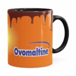 Caneca Ovomaltine Porcelana Preta