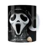 Caneca Pânico 3d Print Branca