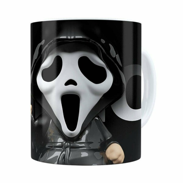 Caneca Pânico 3d Print Branca