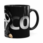 Caneca Pânico 3d Print Preta