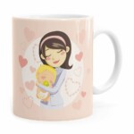 Caneca Parabéns Mamãe Branca