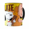 Caneca Peanuts Chocolate Com Amendoim Snoopy Branca