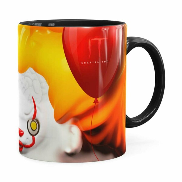 Caneca Pennywise It A Coisa 3d Print Preta