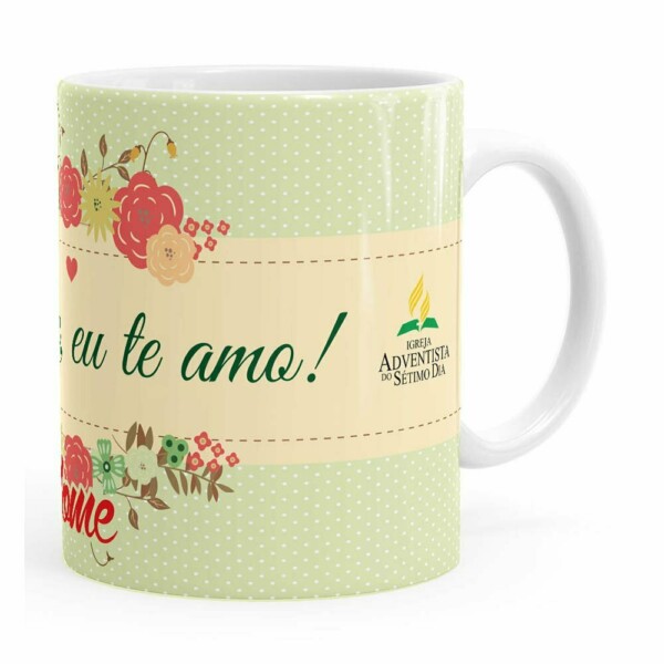 Caneca Personalizada Mamãe Adventista Com Nome Branca