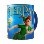 Caneca Peter Pan 3d Print Azul Escuro